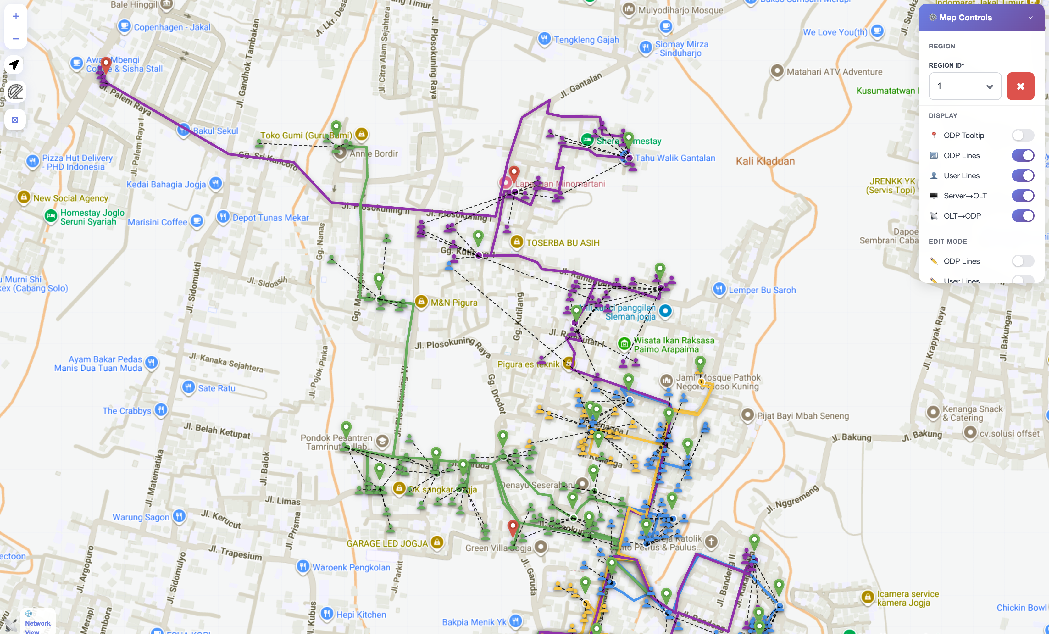 Mapping ODP Interaktif untuk Aplikasi ISP Indonesia